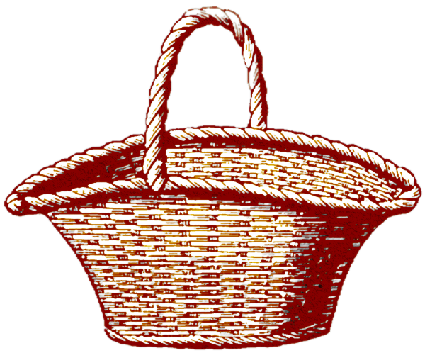 Аппликация корзина