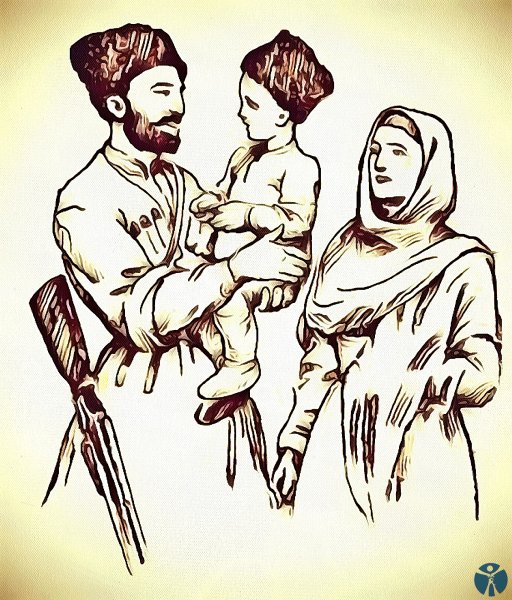 Силуэт джигита на коне