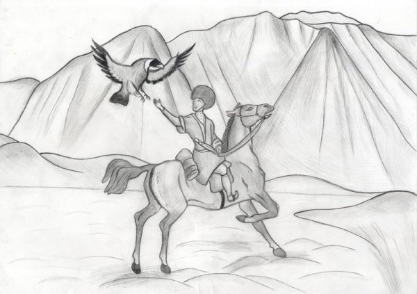 Рисунки Лермонтова в детстве