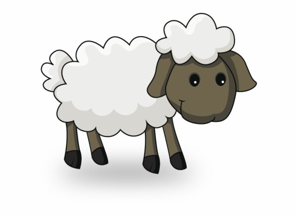 Ягненок мультяшный