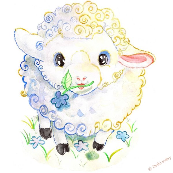 Барашек мультяшный