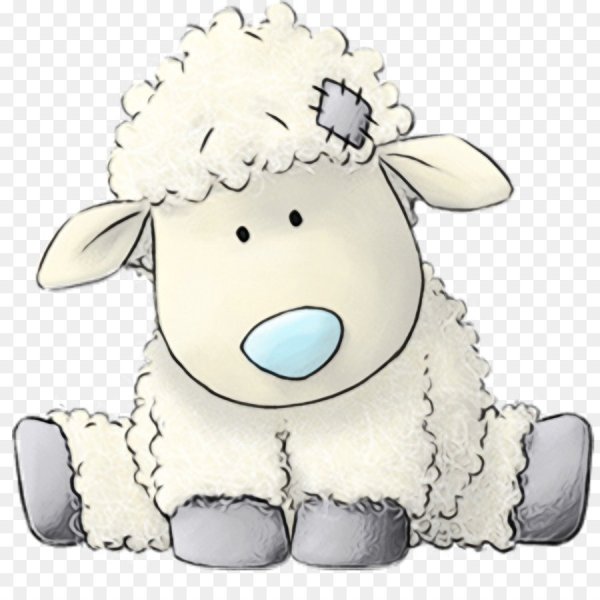 Овечка раскраска