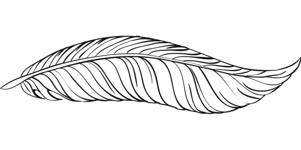 Перо силуэт