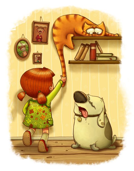 Веселые иллюстрации