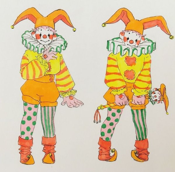 Скоморох рисунок