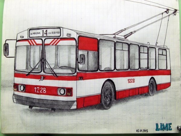 Троллейбус глазами детей