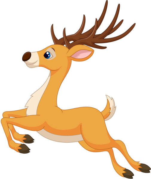 Олень мультик