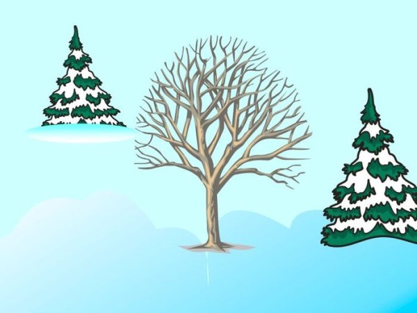 Сказочное зимнее дерево