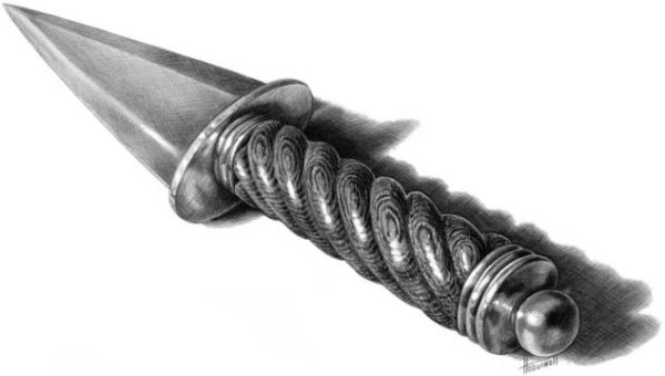 Кинжал карандашом