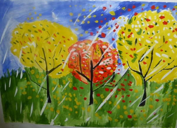 Рисование осенняя фантазия