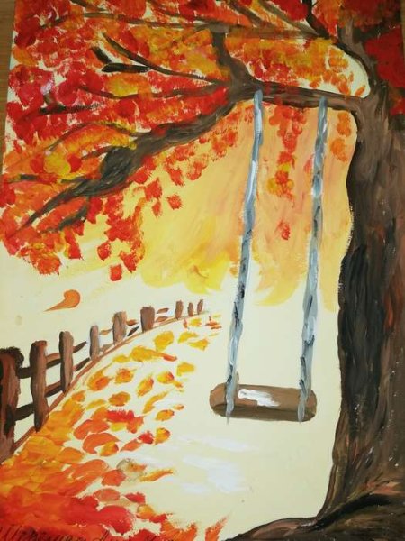 Рисунок на осеннюю тему