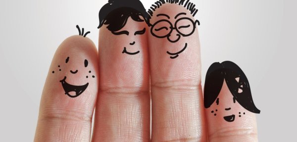 Рожицы на пальцах