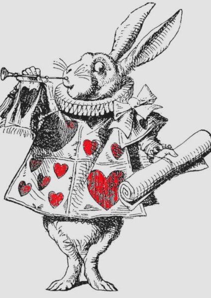 Алиса в стране чудес иллюстрации кролик