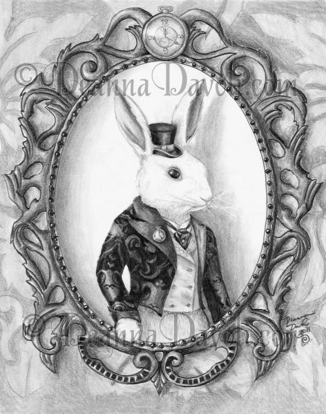 Белый кролик Алиса в стране чудес