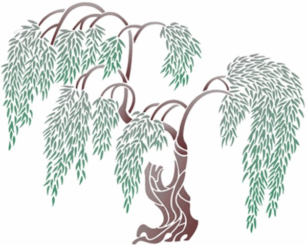 Плакучая Ива силуэт