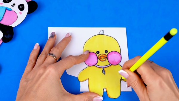 Бумажная уточка lalafanfan из тик-тока