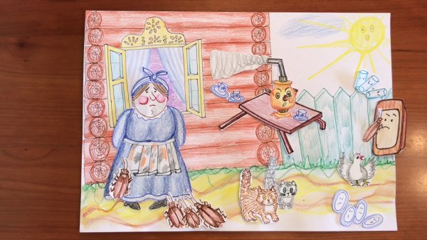 Иллюстрация к произведению Чуковского Федорино горе