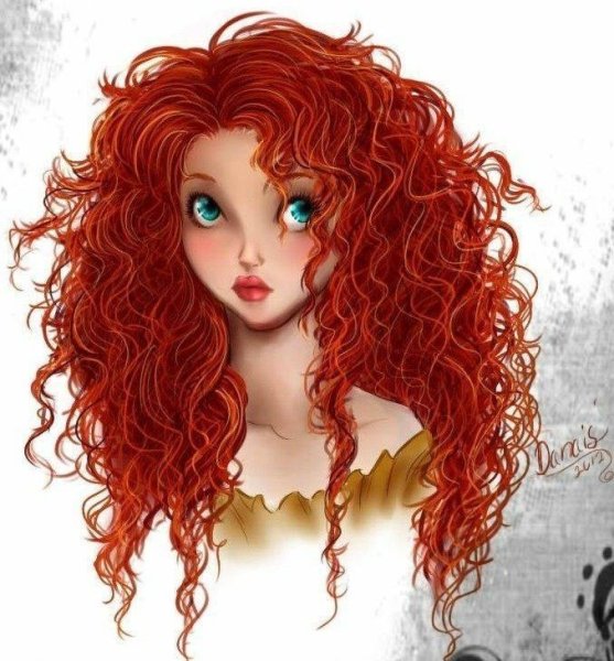 Рыжие девушки мультяшки