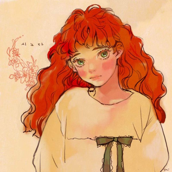 Арты девочек с кудрявыми волосами