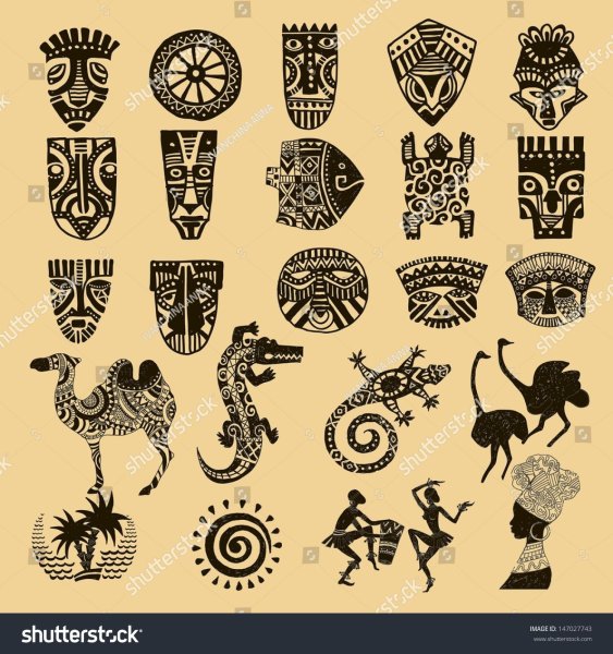 Орнаменты африканских племен