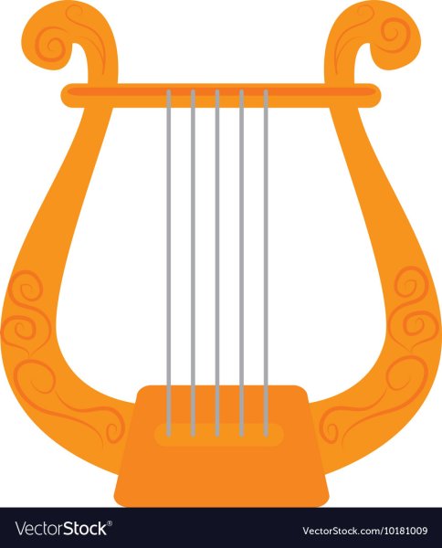 Арфа музыкальный инструмент рисунок