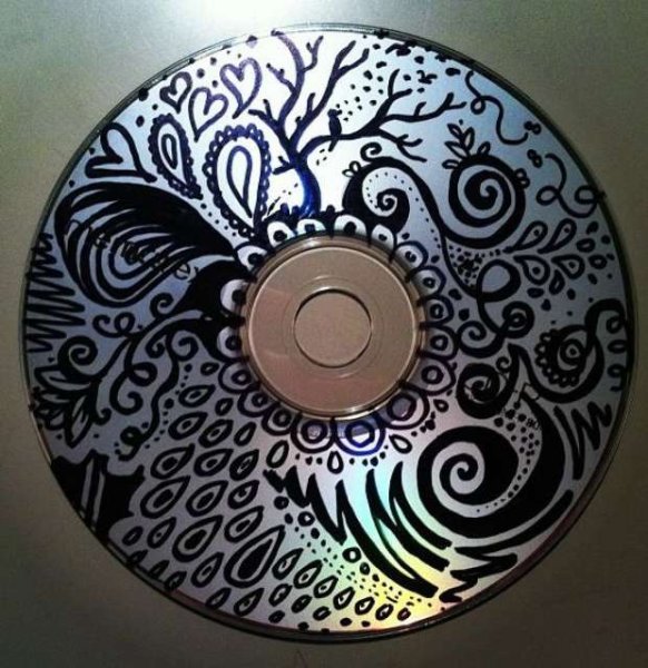 Рисование на дисках