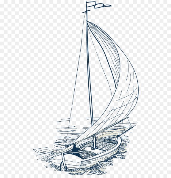 Парусная яхта Графика