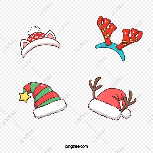 Новогодняя шапочка нарисованная