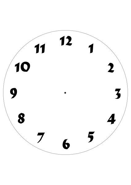Циферблат без стрелок