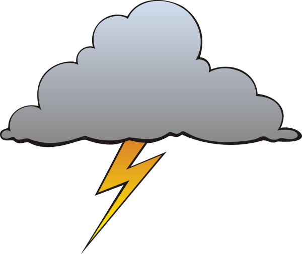 Тучка с молнией