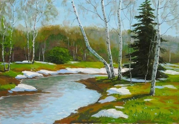 Весна рисунок