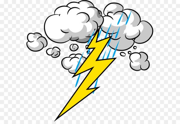 Молния нарисованная