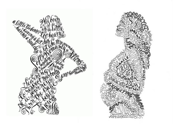 Каллиграмма животных русский