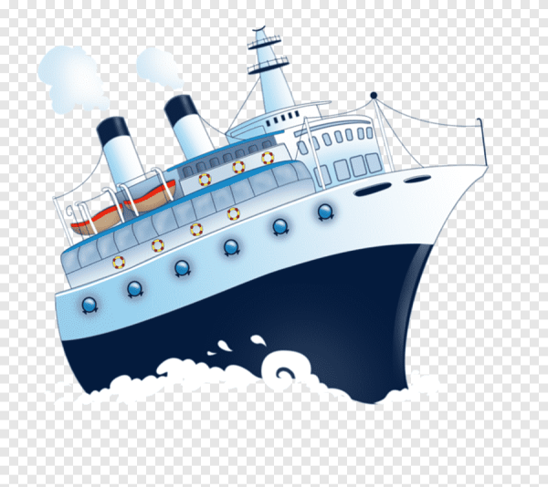 Теплоход рисовать