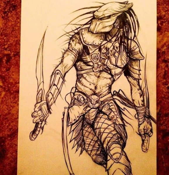 Хищник из мортал комбат раскраска