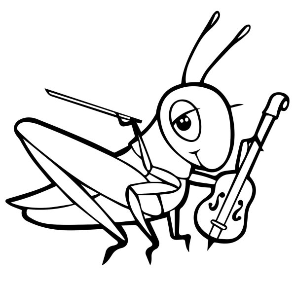 Кузнечик рисунок