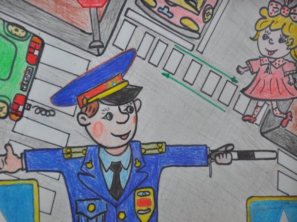 Рисунок на тему ГИБДД