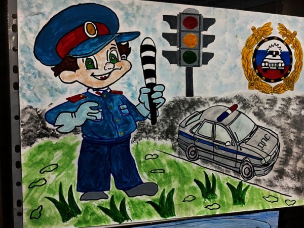 Рисунки ГИБДД на конкурс