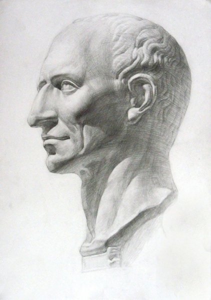 Понтий Пилат гипсовая голова