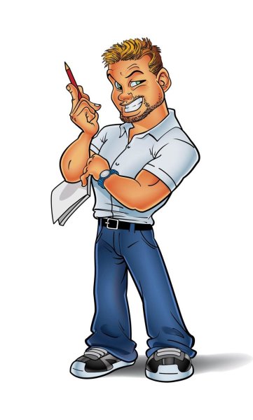 Юноша мультяшный