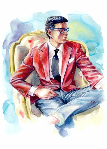 Мужчина рисунок карандашом