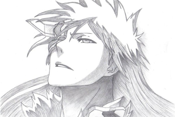 Ичиго Куросаки для срисовки