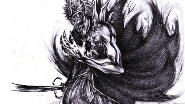 Раскраска Блич Тосиро Хицугая