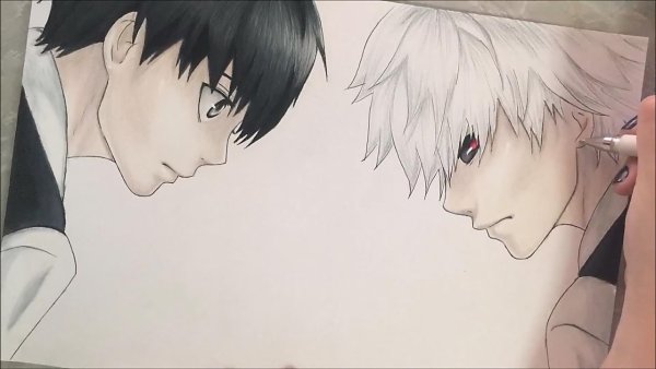 Канеки Кен для срисовки