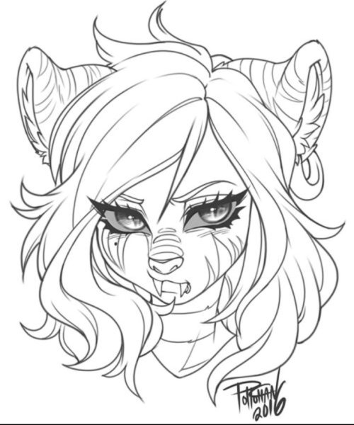 Картинки фурри для срисовки