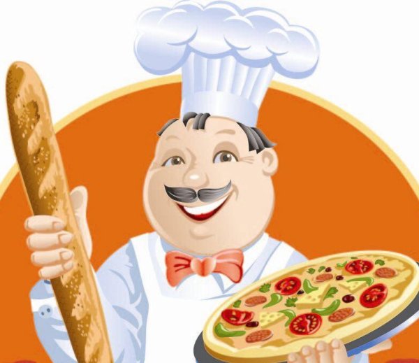 Пекарь иллюстрация