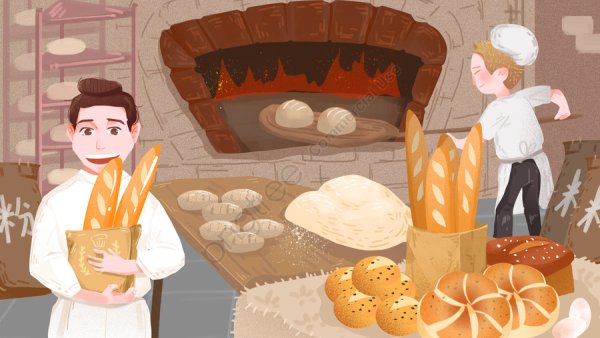 Картина для детей пекарня