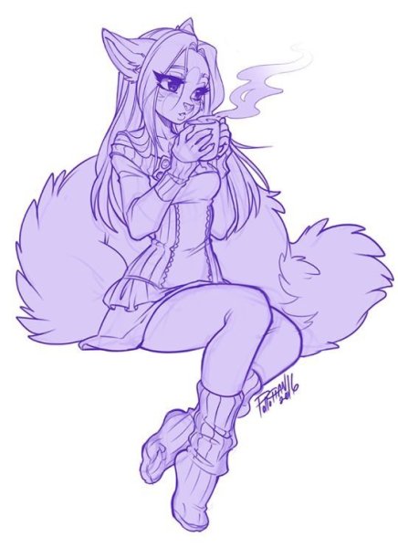 Фурри рисунки карандашом