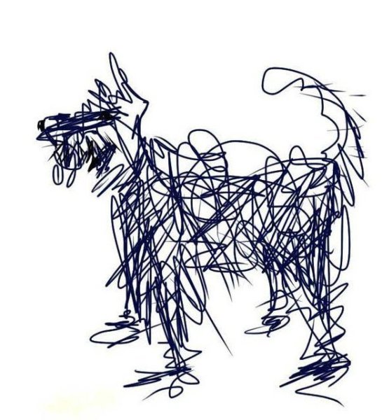 Каракули ручкой