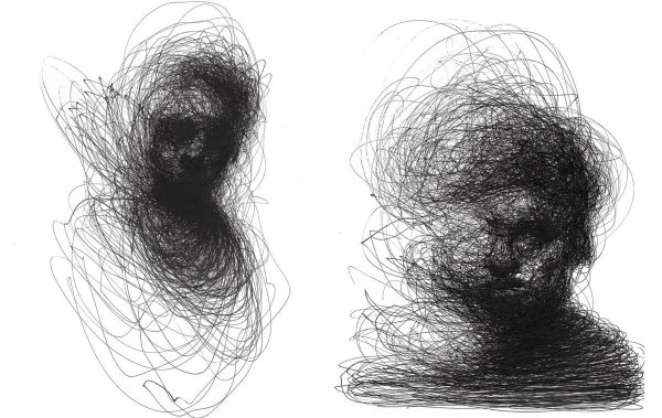 Черно белые каракули